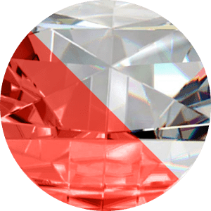Red / Transparent
