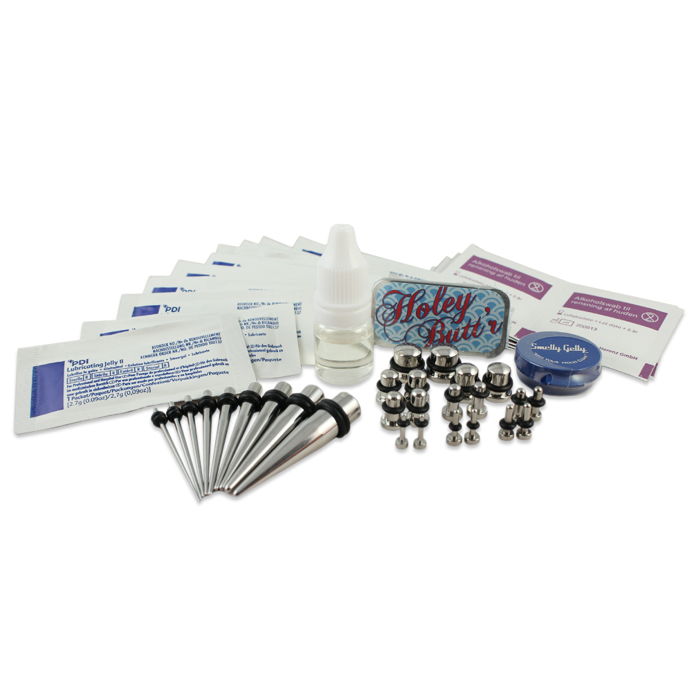 Extra complete kit to start stretching, from 14 to 00 gauge (1.6 to 10 mm)