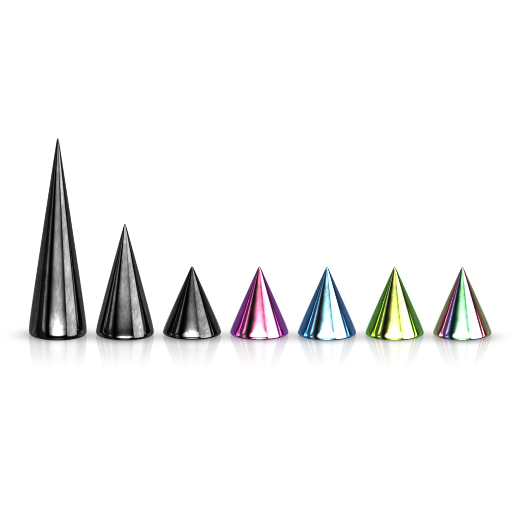 Fabulous replacement spikes in different colors and sizes