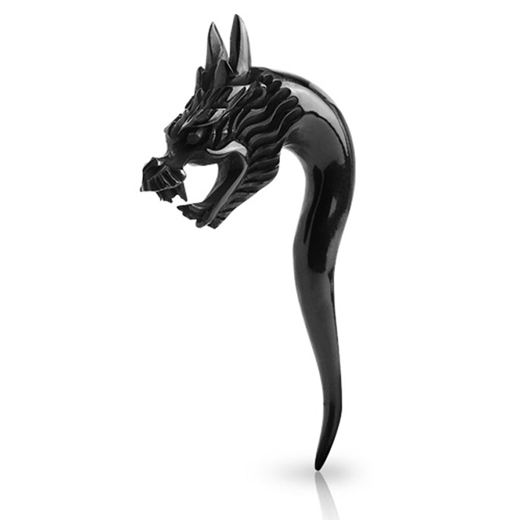 Taper made of horn with dragon