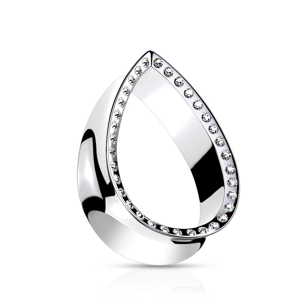 Teardrop tunnel with gem paved edge