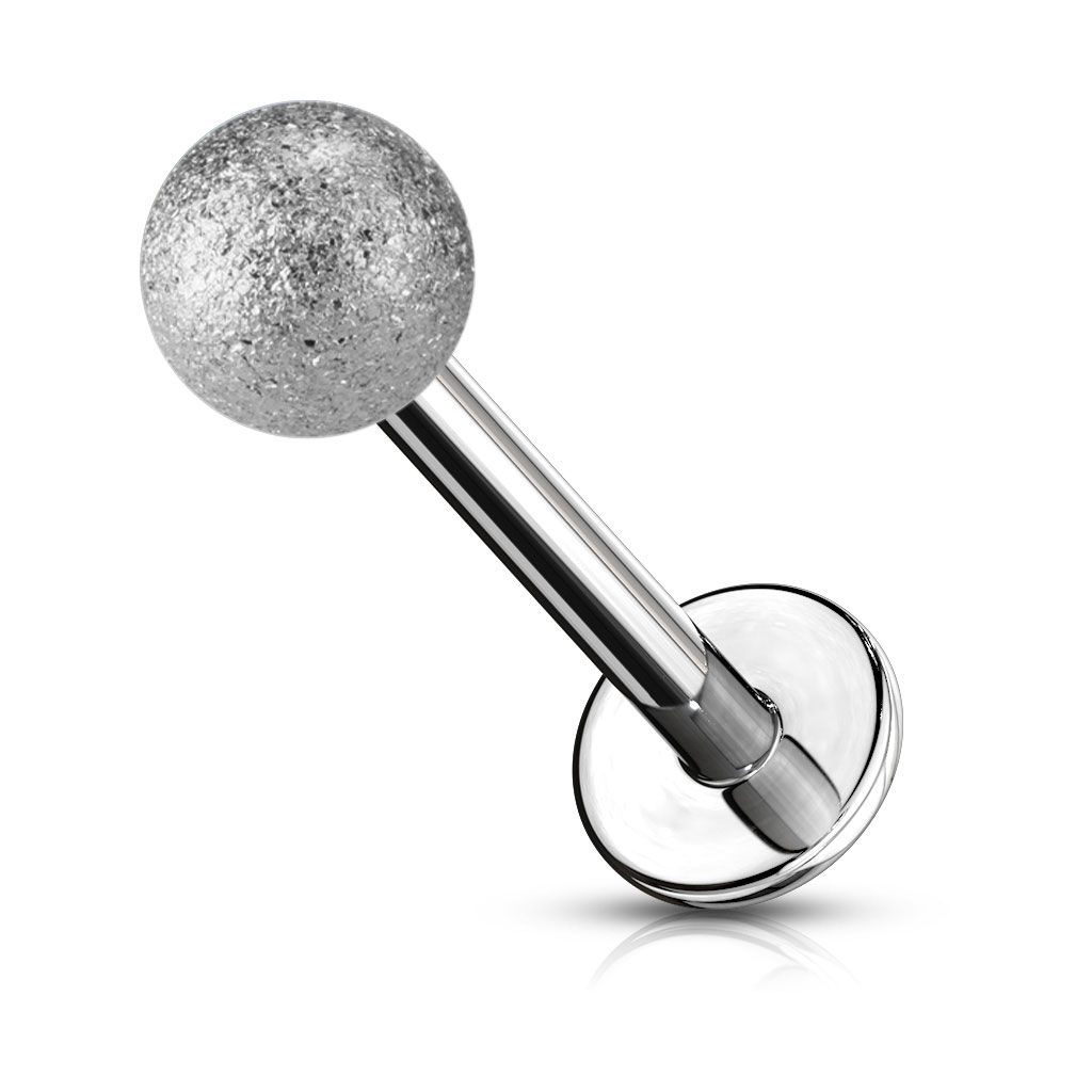 Labret s kuglicom s efektom dijamanta.