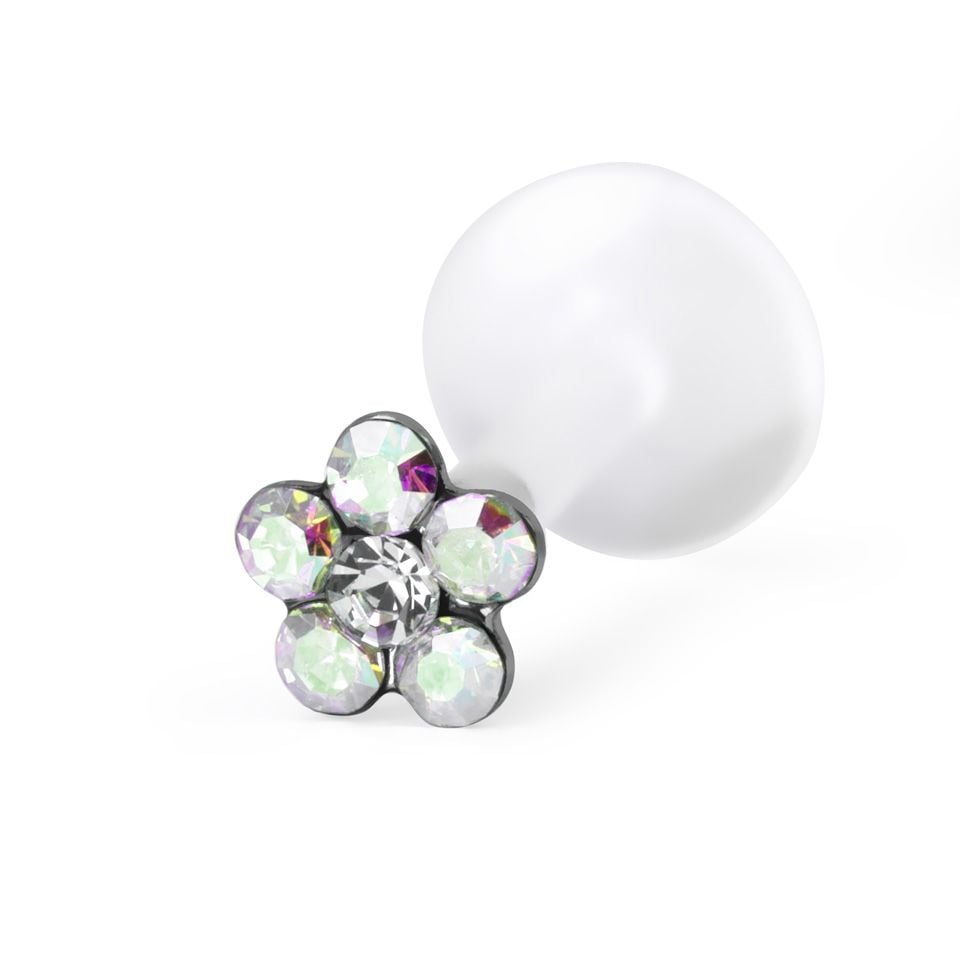 Labret with flower charm