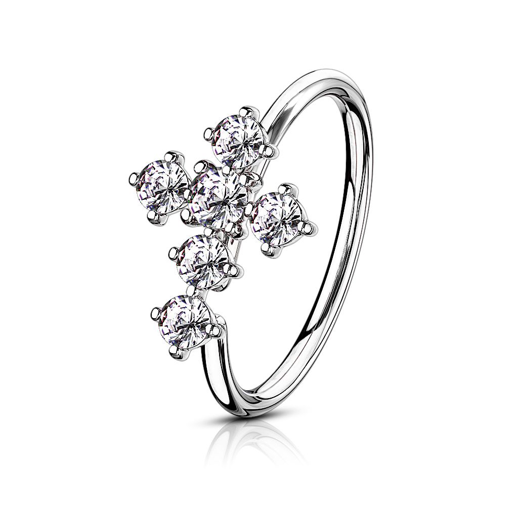 Ring with studded cross