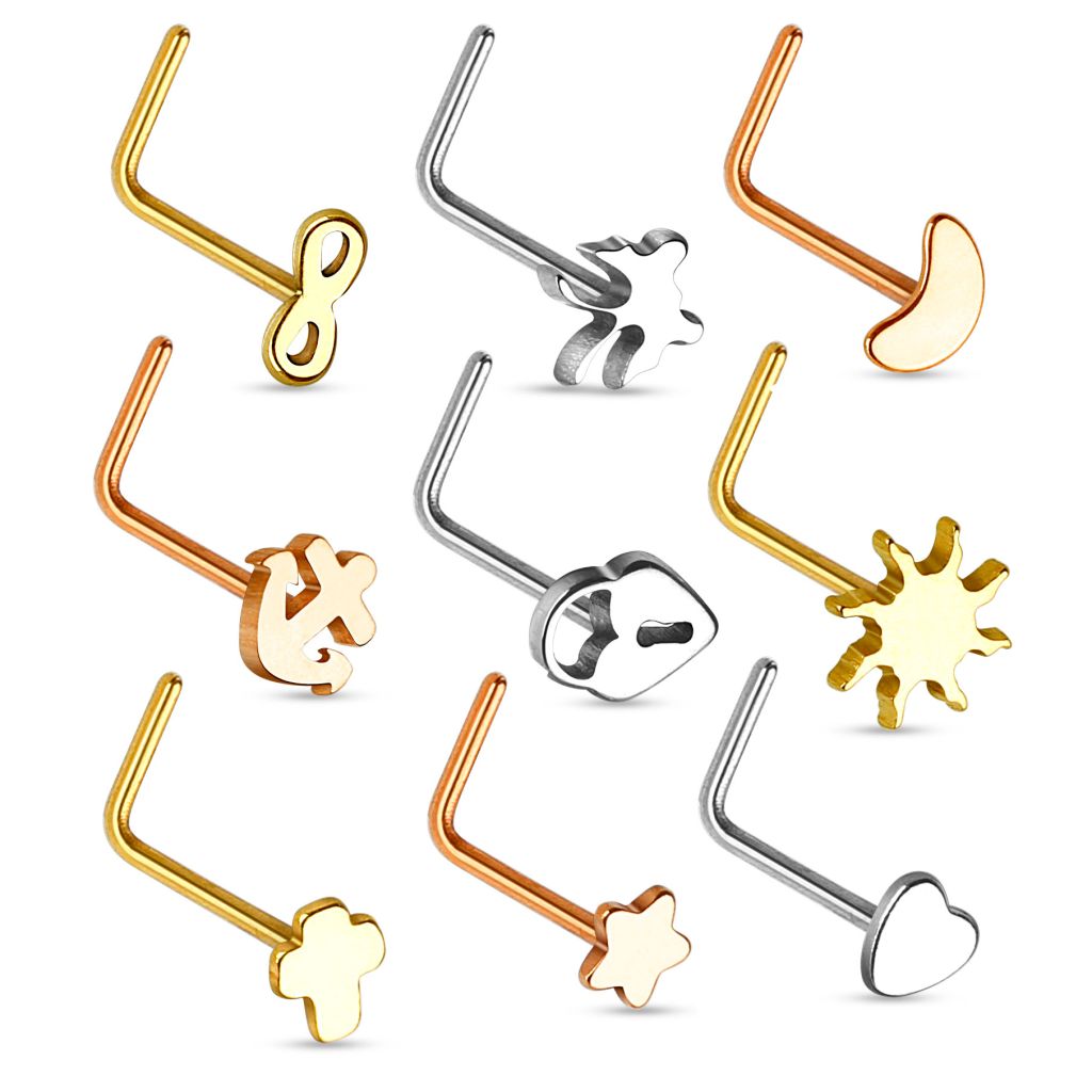 Nose stud in a variety of designs