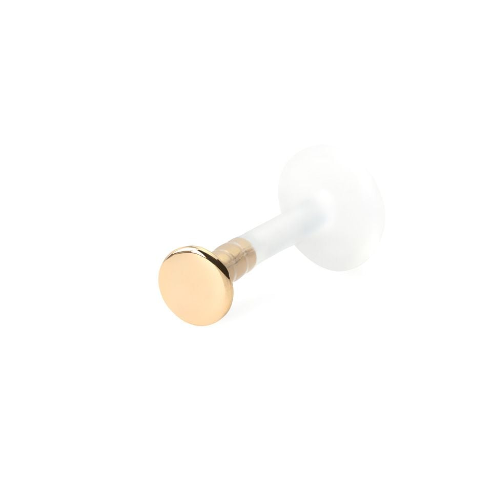 Labret s iglom od PTFE-a i kuglicom od 14K zlata