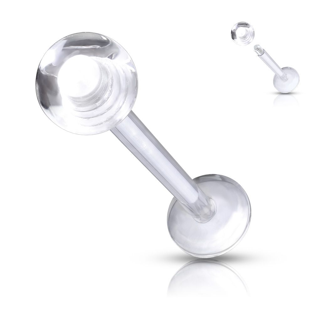 Retainer labret s prozirnom kuglicom