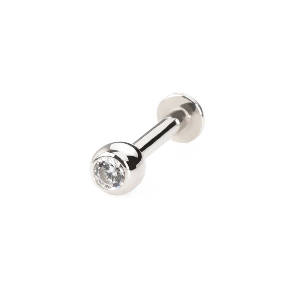 Labret od 14K zlata s kamenčićima