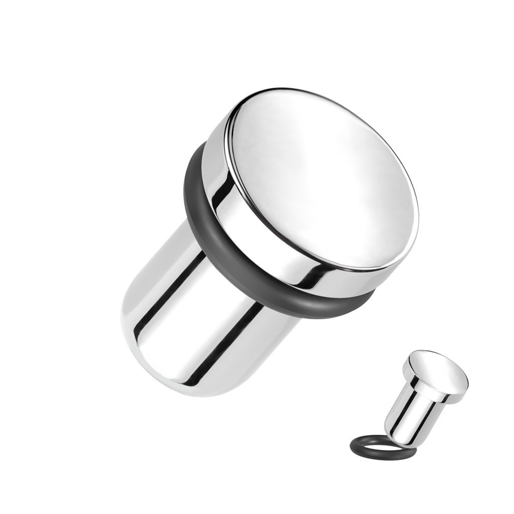 Titanium plug with mirror finish