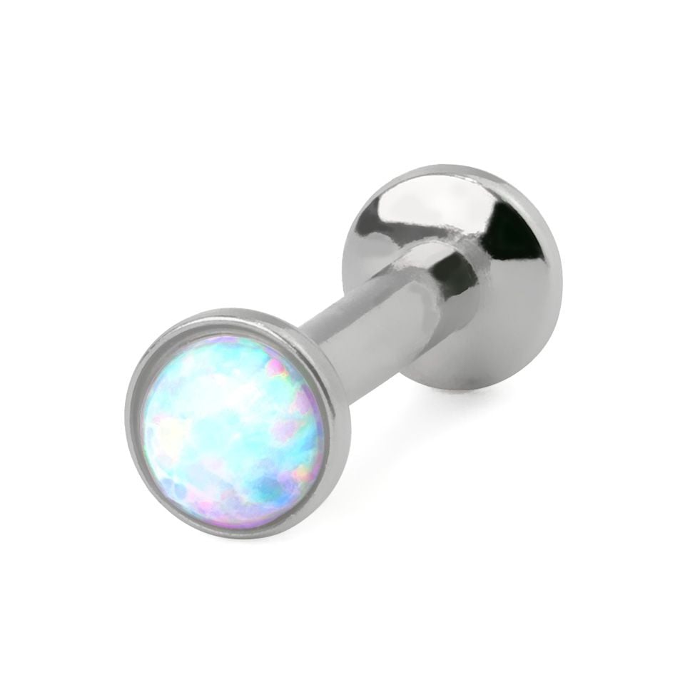 Push-in labret s opalom