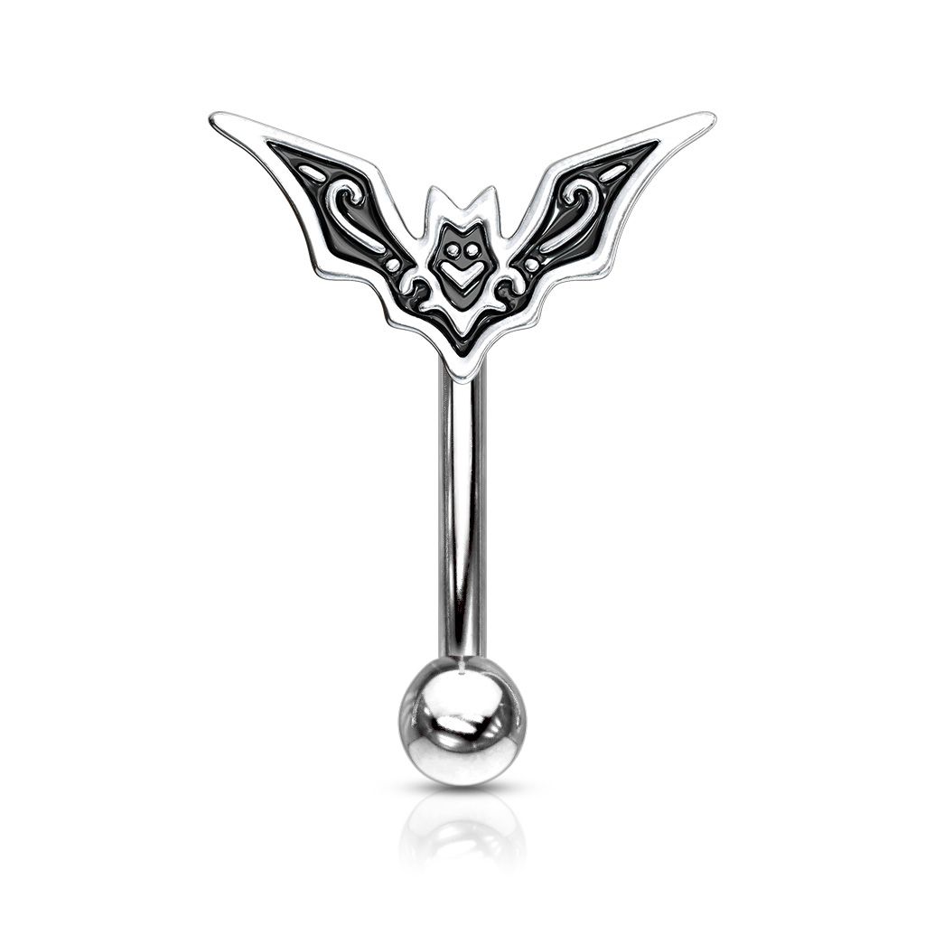 Curved barbell with a bat top