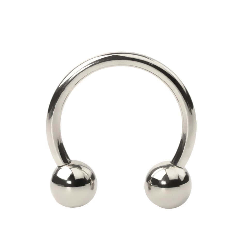 Circular barbell made of titanium
