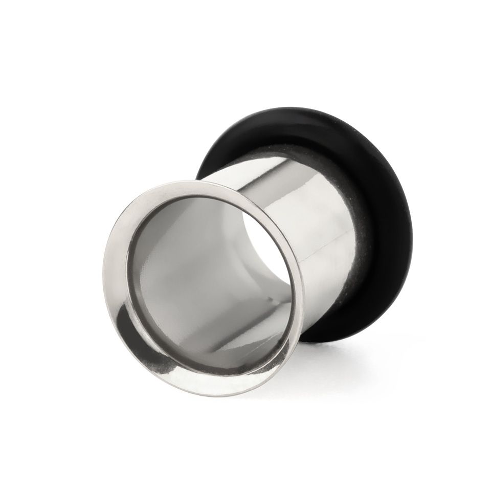 Tunnel made of surgical steel with o-ring