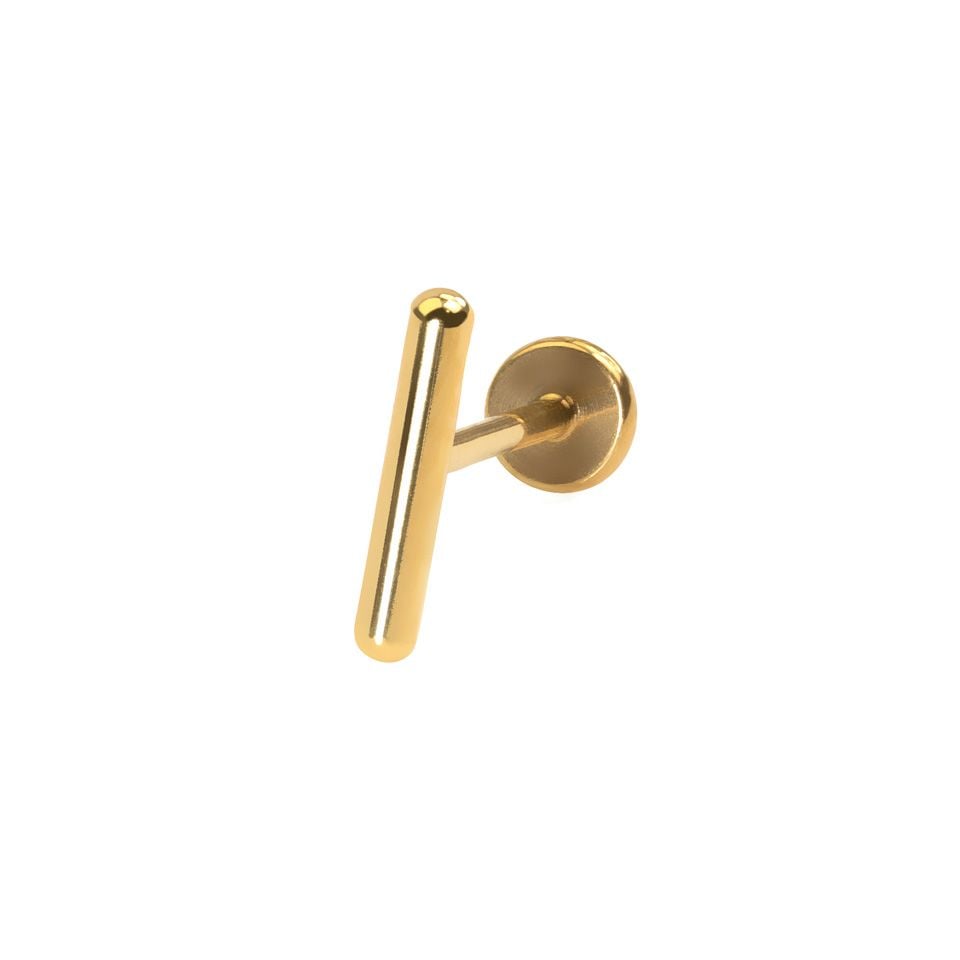 Titanium labret with bar