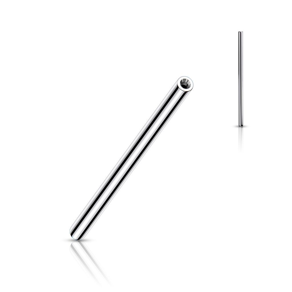 Threadless push-in barbell made of titanium