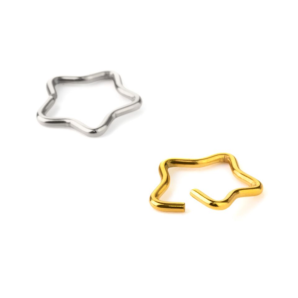 Ear piercing star-shaped
