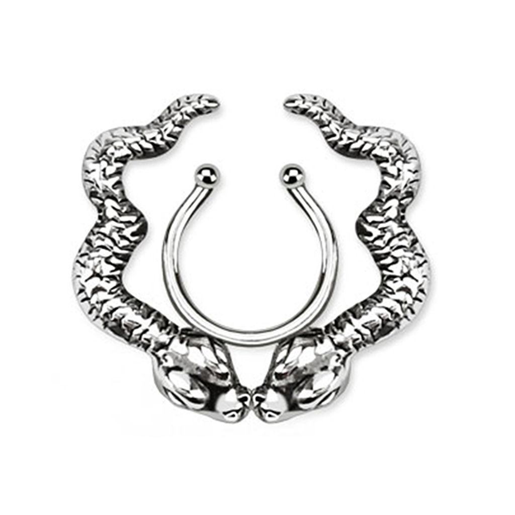 Lažni piercing bradavice sa zmijama