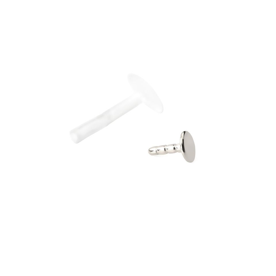 Labret s iglom od PTFE-a i kuglicom od 14K zlata