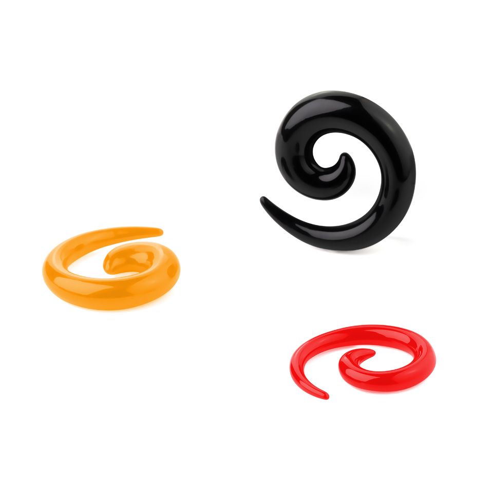Spiral taper in a variety of colors