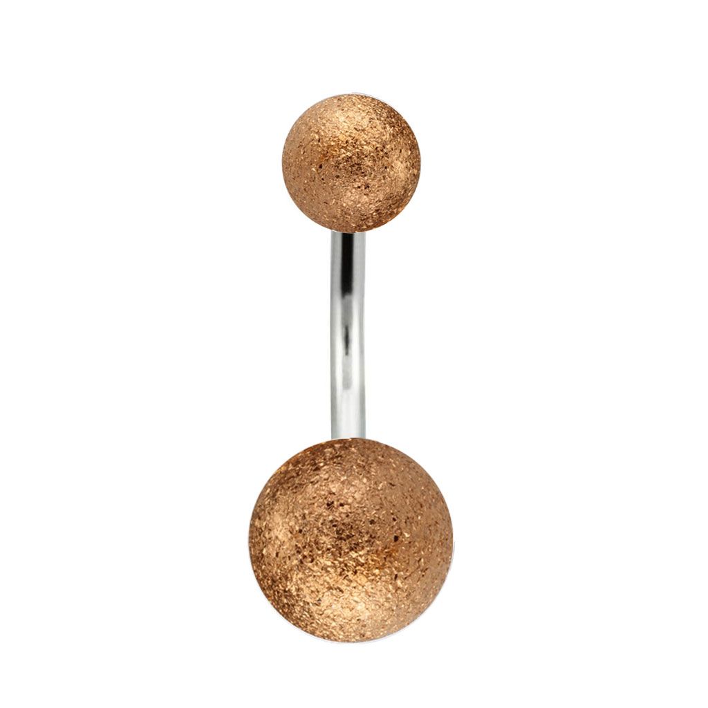 Belly button ring with diamond look