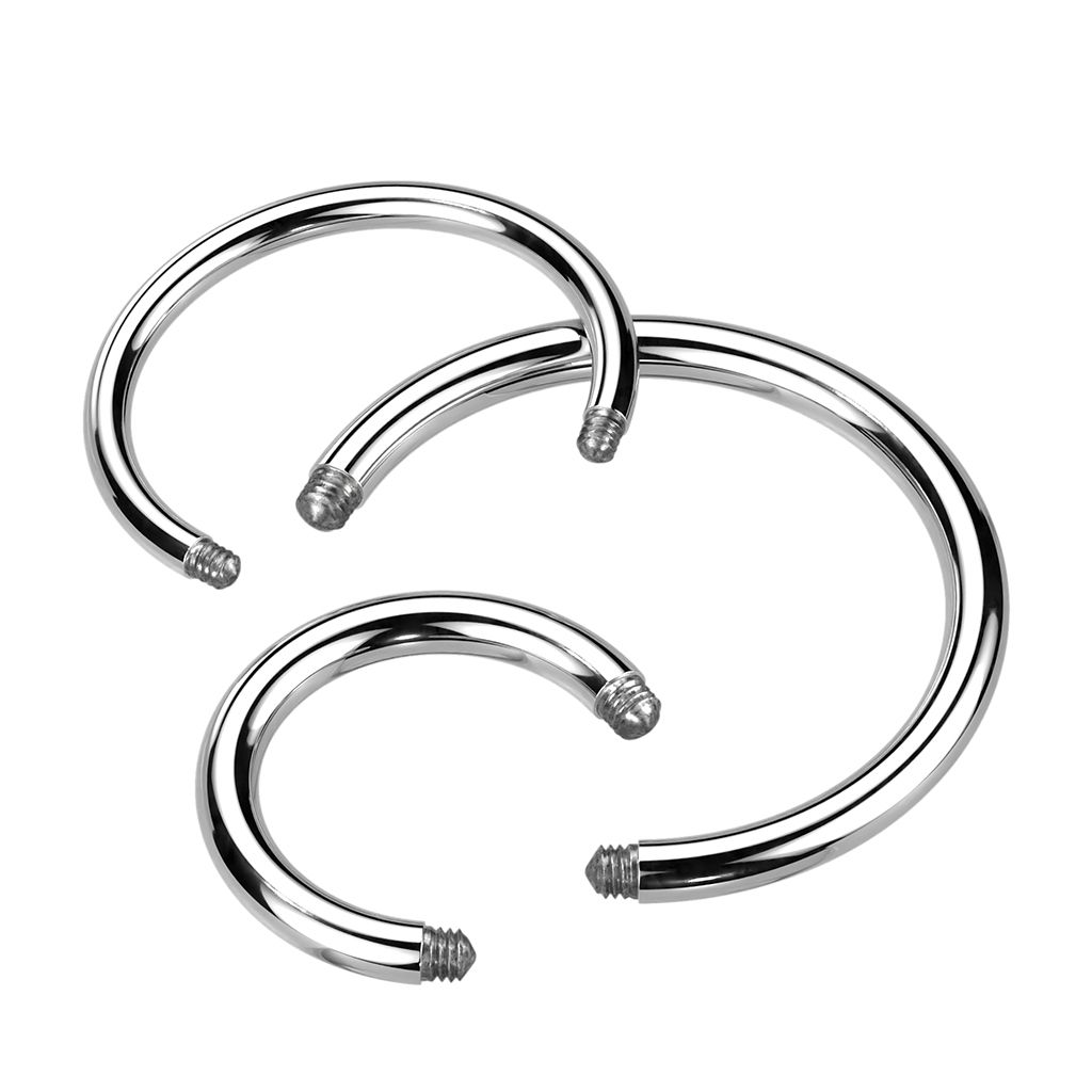 Loose circular barbell made of titanium