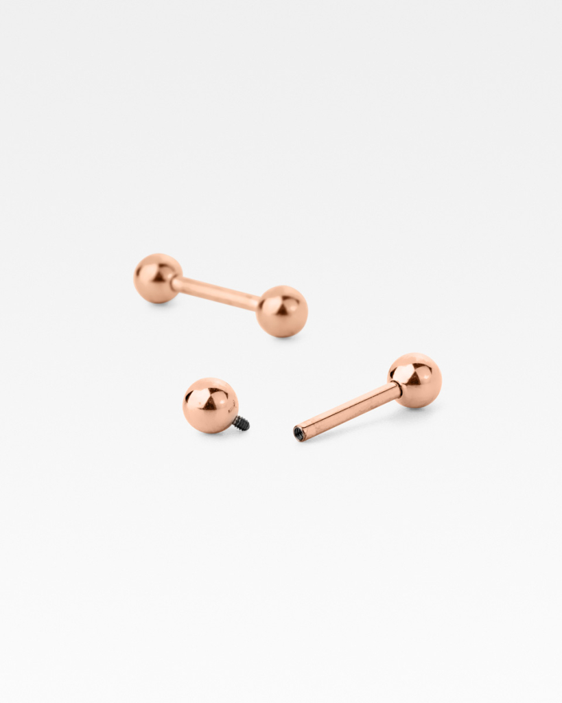 Straight barbell with balls