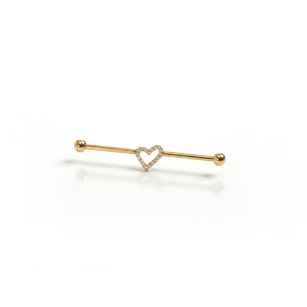 Industrial šipkica od titanija sa srcem u sredini