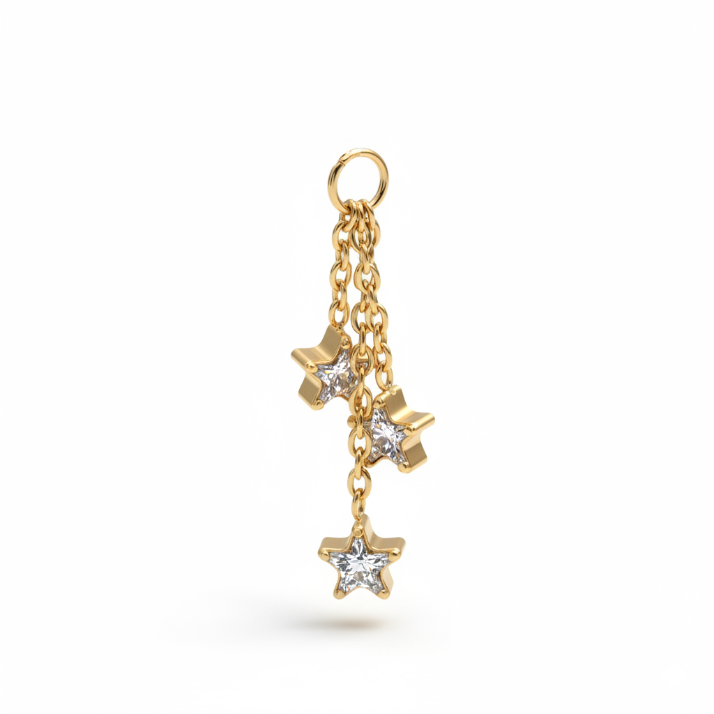 Charm with trio of stars