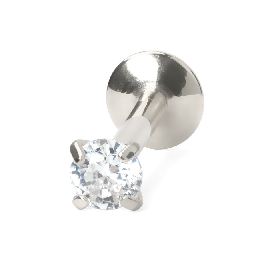 Labret in a variety of colors and stone designs