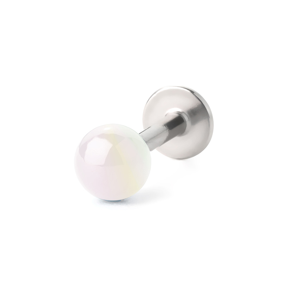 Labret s metalik kuglicom