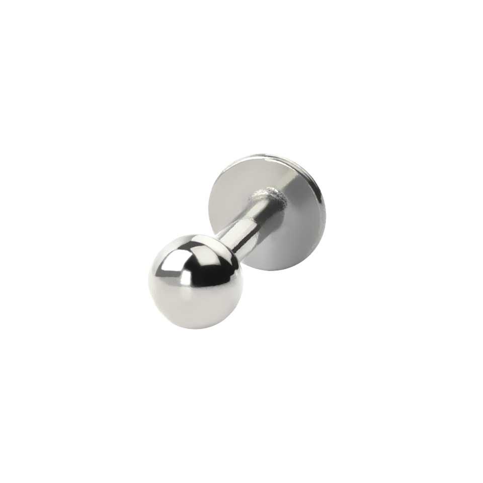 Push-in labret od titanija