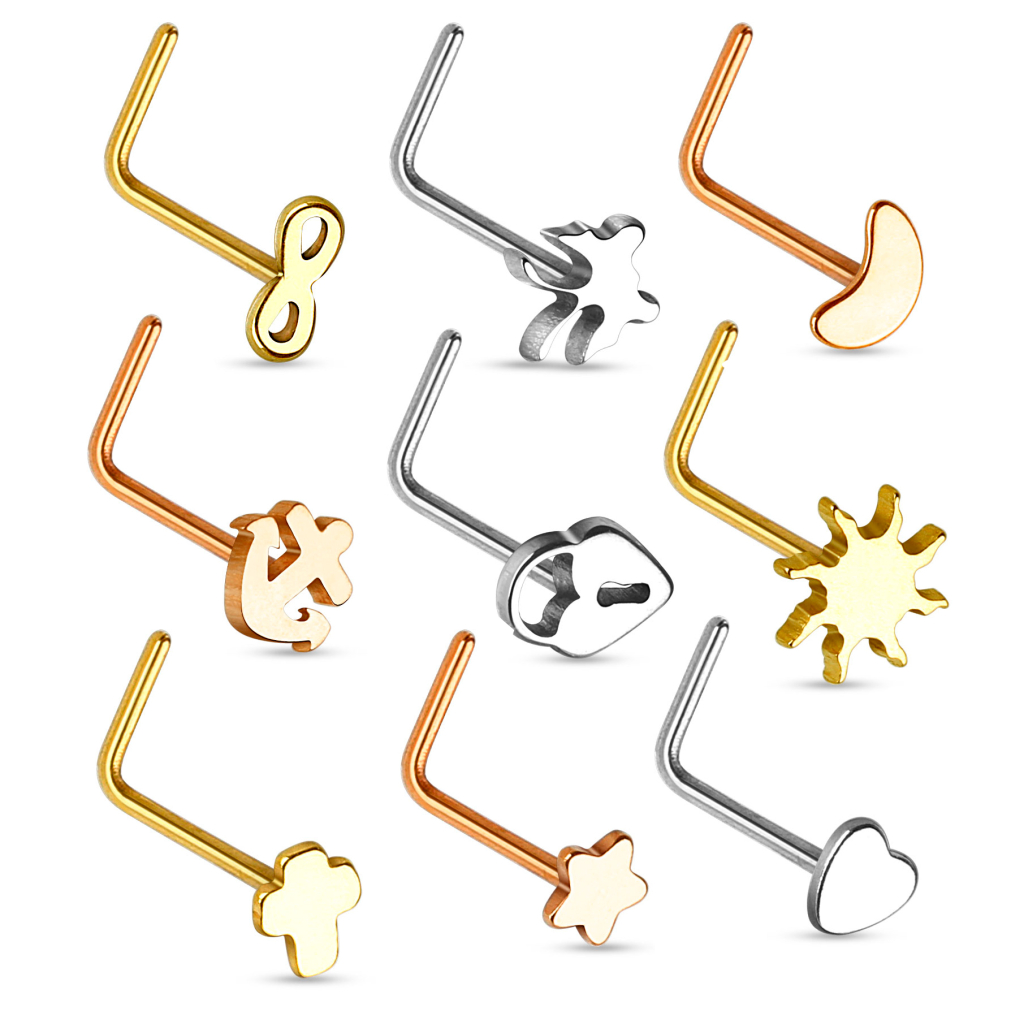 Nose stud in a variety of designs