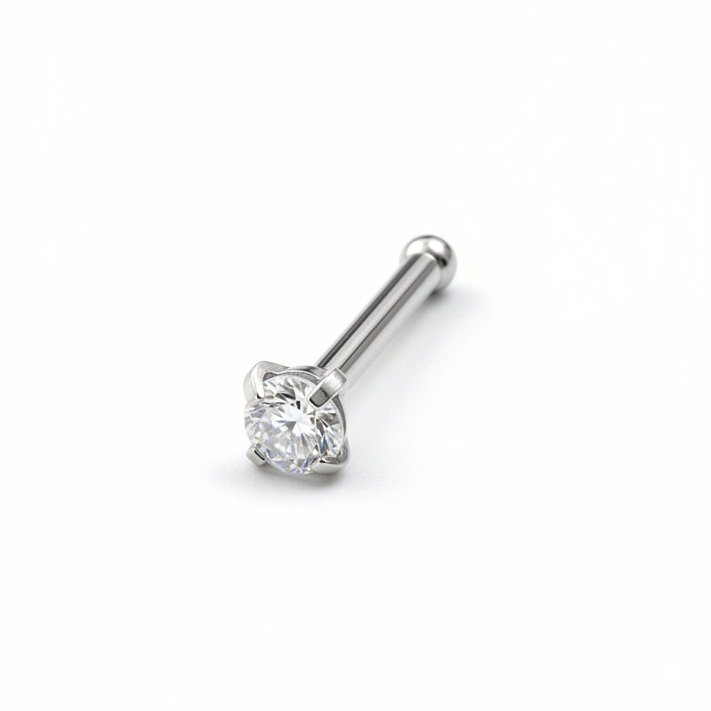 Nose stud in your choice of color and stone design