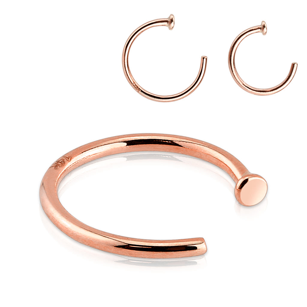 Nose ring made of 14k gold