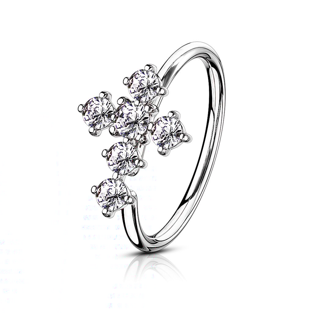 Ring with studded cross