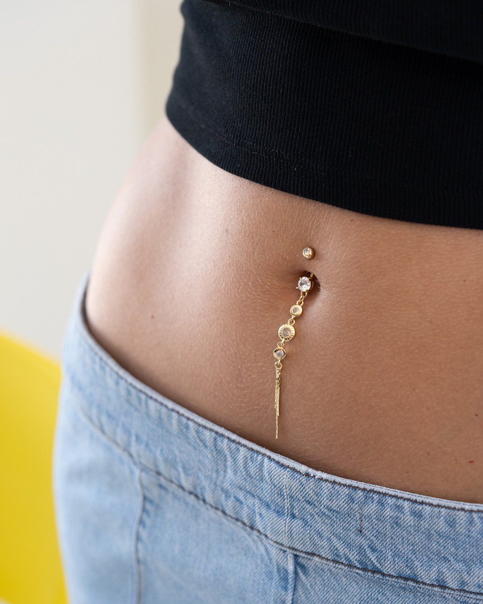 Nakit za piercing pupka s elegantnim privjeskom