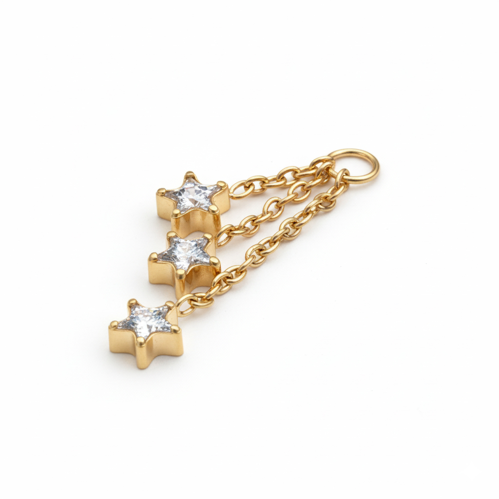 Charm with trio of stars