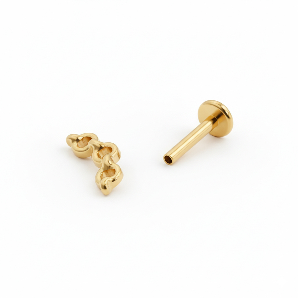 Labret od titanija s motivom lanca