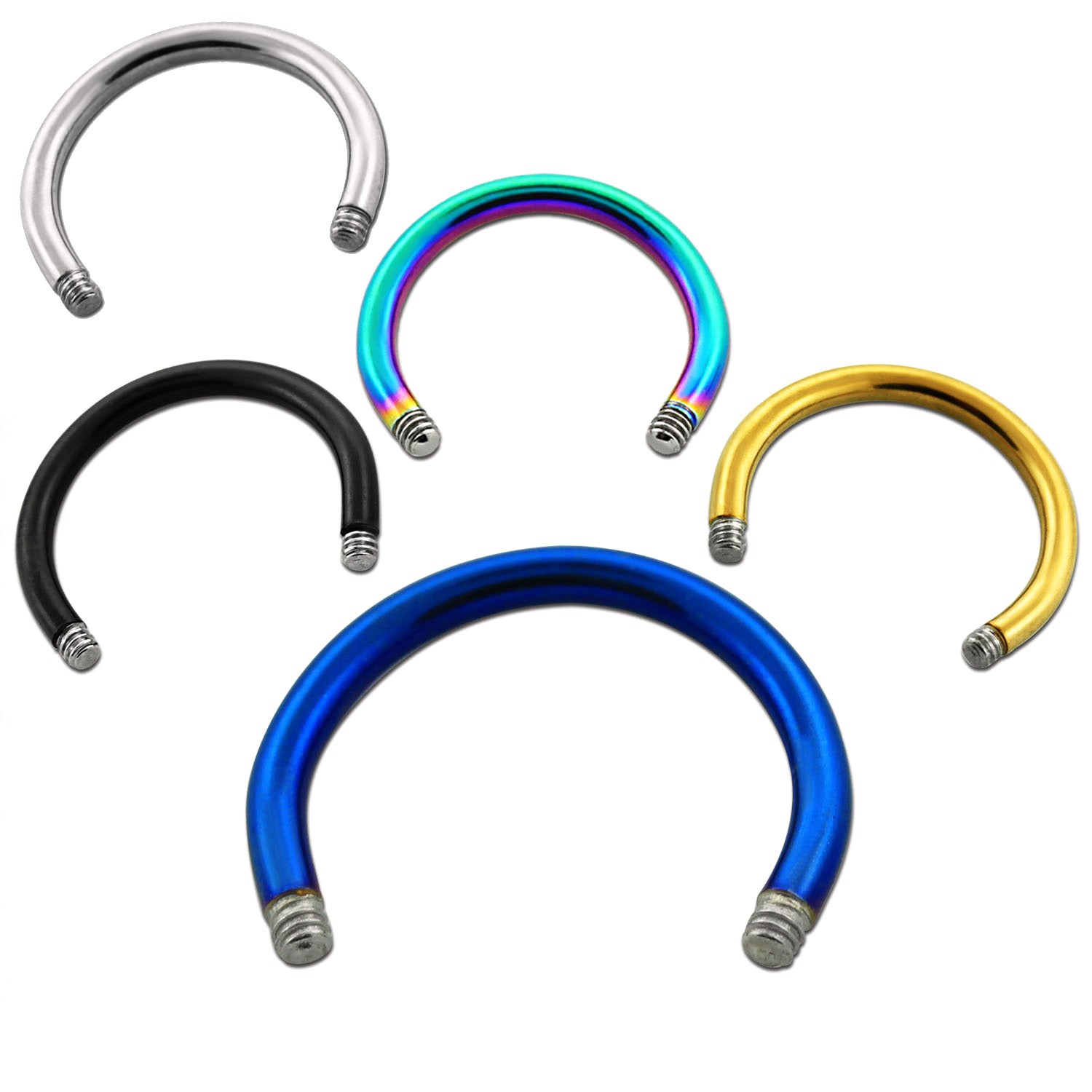Loose circular barbell in a variety of sizes
