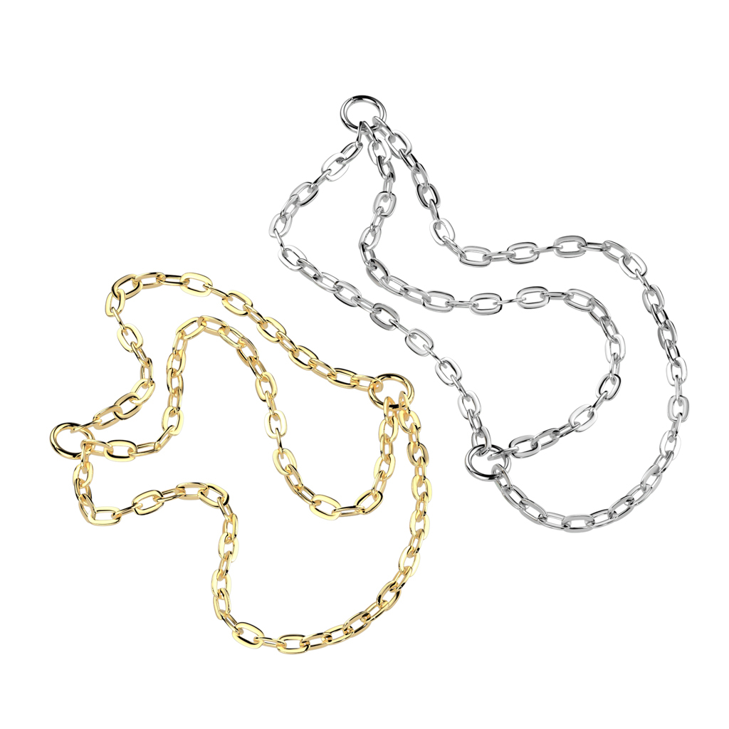 Titanium triple connector chain