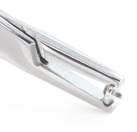 Pliers for dermal anchor discs