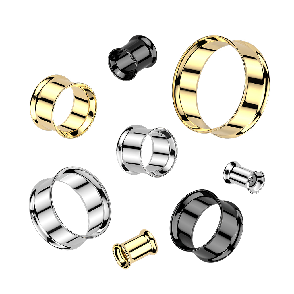 Titanium tunnel double flare